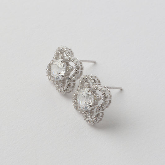 Asher Cubic Zirconia Earrings 925 Silver
