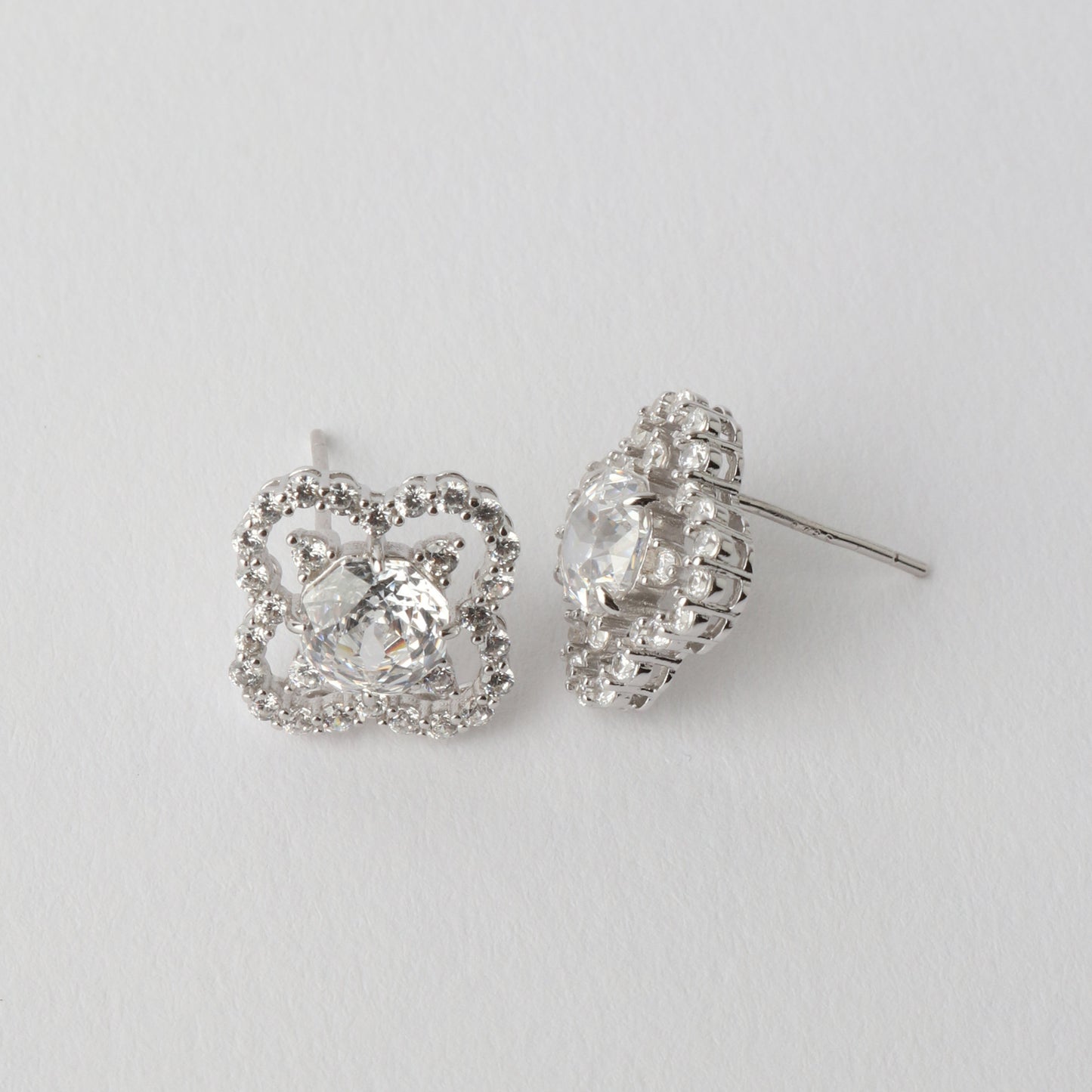 Asher Cubic Zirconia Earrings 925 Silver