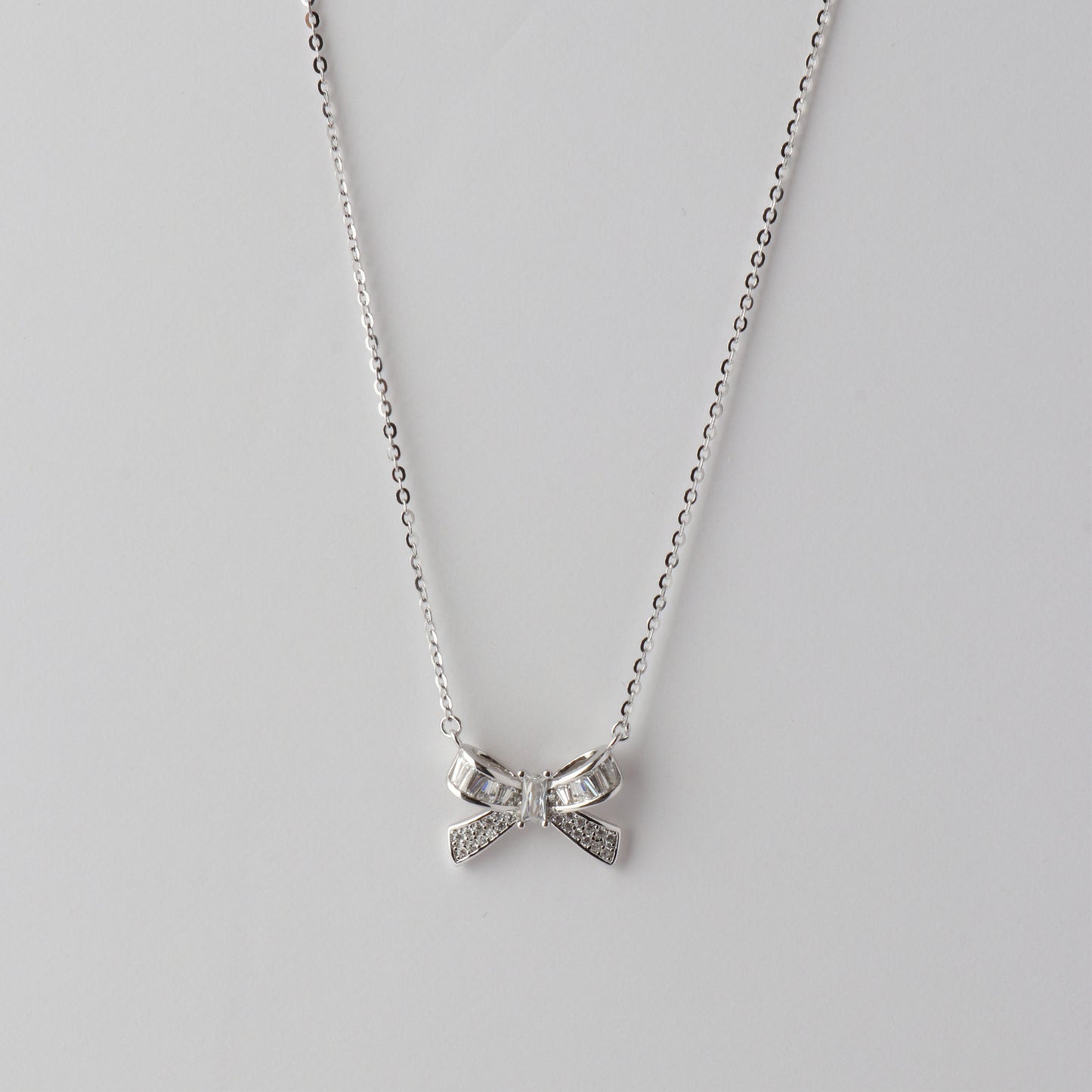 Audrey Cubic Zirconia Necklace 925 Silver