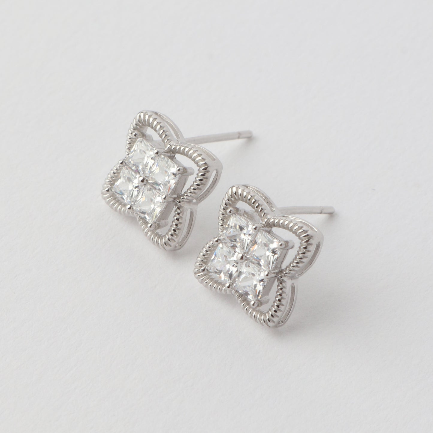 Bella Cubic Zirconia Earrings 925 Silver