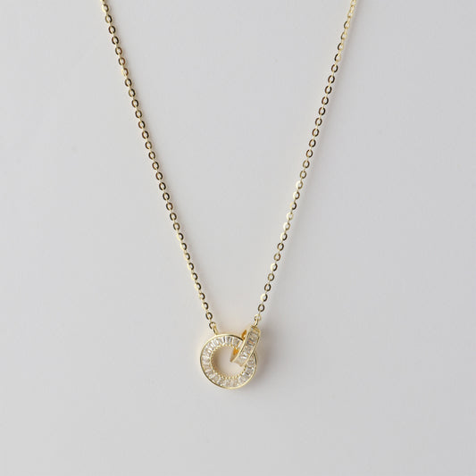 Brittany Cubic Zirconia Necklace 925 Silver