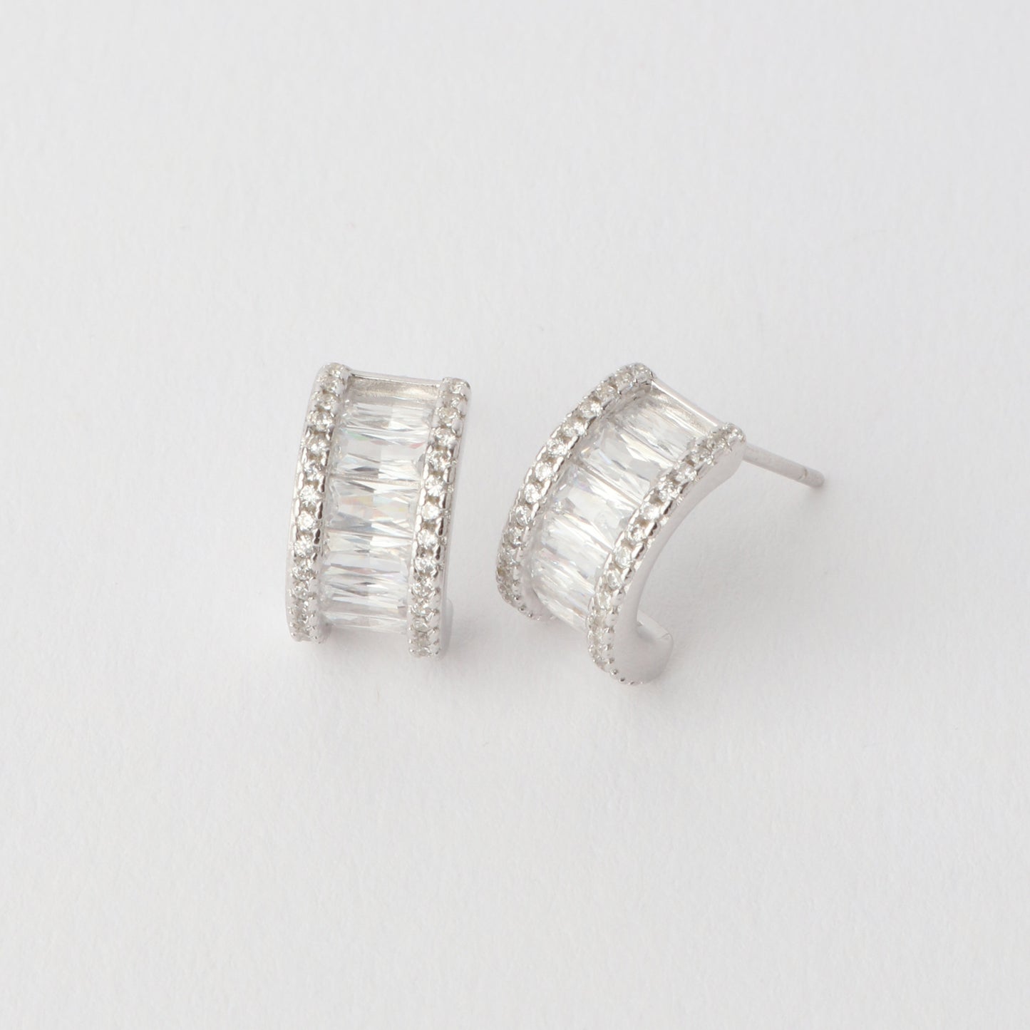 Charlie Cubic Zirconia Earrings 925 Silver