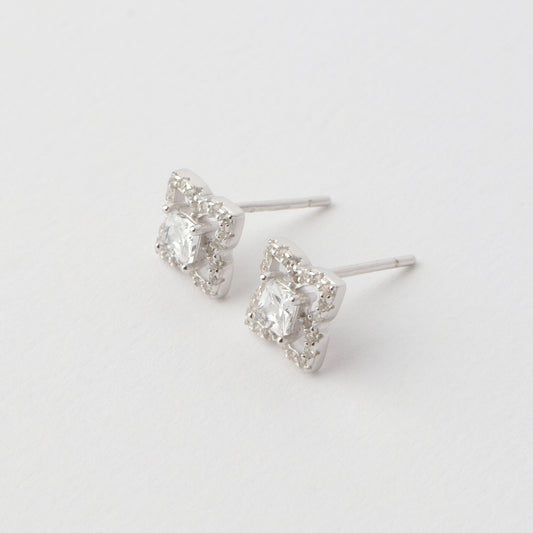 Calli Cubic Zirconia Earrings 925 Silver