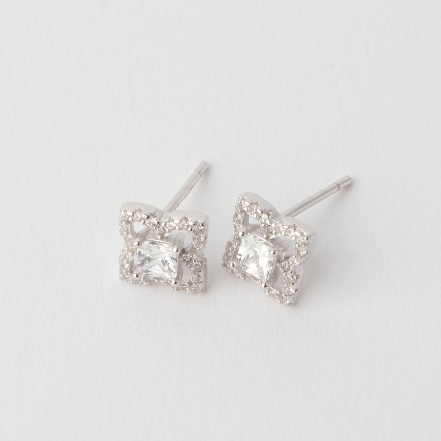 Calli Cubic Zirconia Earrings 925 Silver
