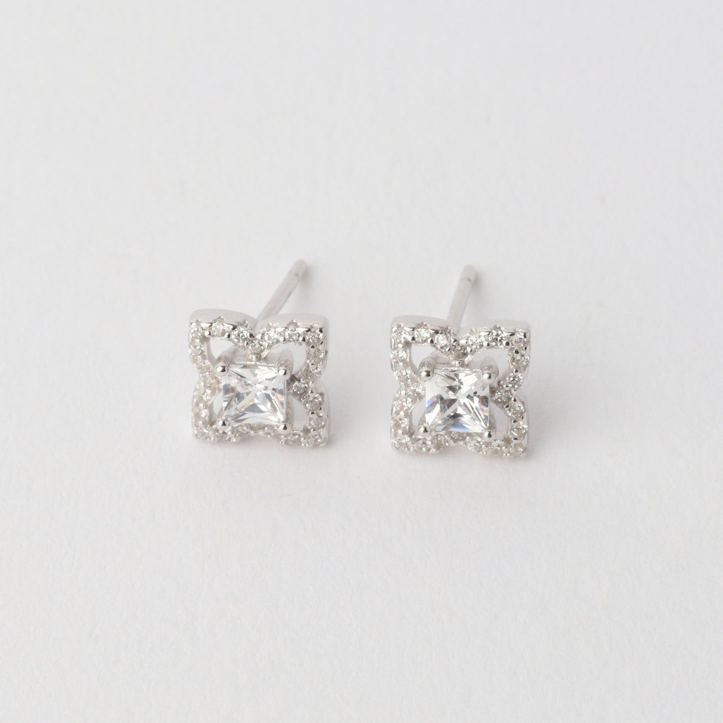Calli Cubic Zirconia Earrings 925 Silver