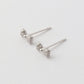 Bow Cubic Zirconia Earrings 925 Silver
