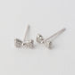 Bow Cubic Zirconia Earrings 925 Silver