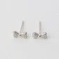 Bow Cubic Zirconia Earrings 925 Silver