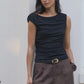 Literal Linen Pleat Front Shorts - Dark Chocolate