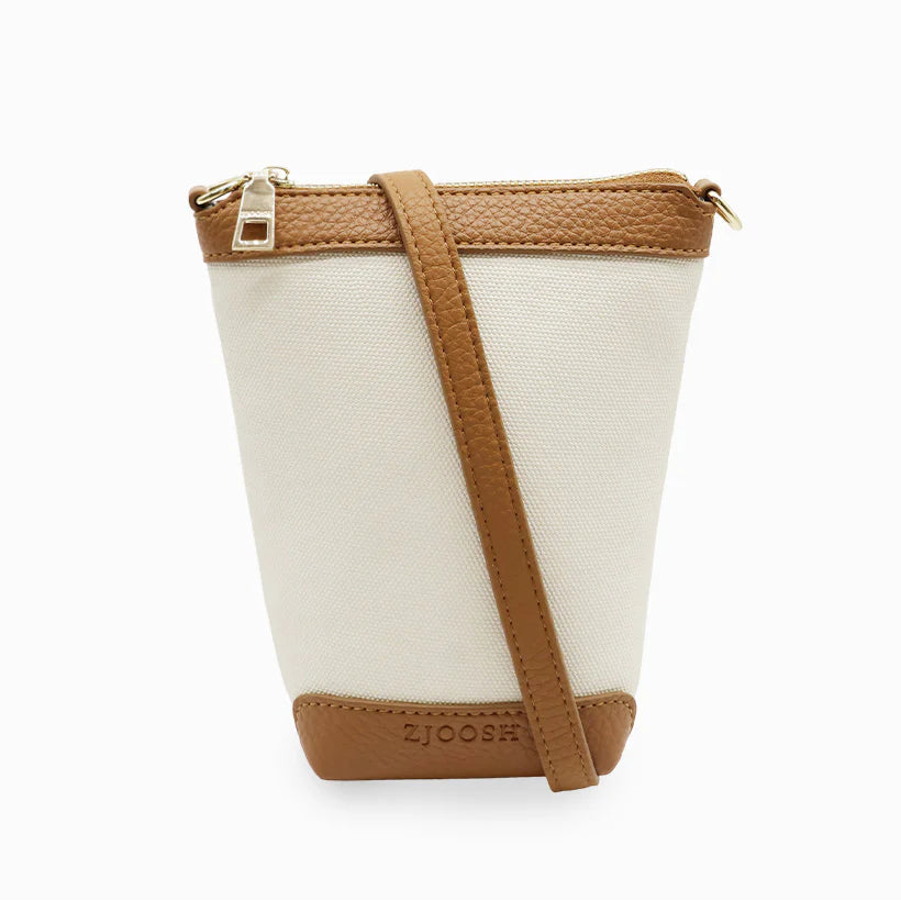Bec Cross Body Bag - White Tan