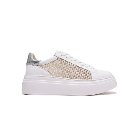 BIBI - White with Ivory Mesh