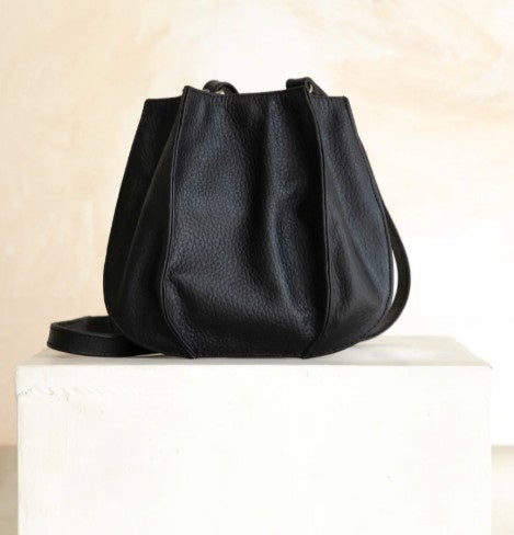 Vera Mina Crossbody Bag - Textured Noir