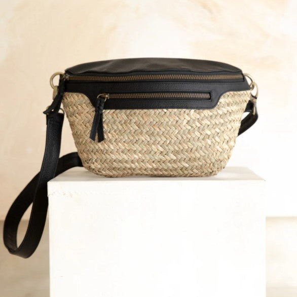 Odette Crossbody Bag - Textured Noir