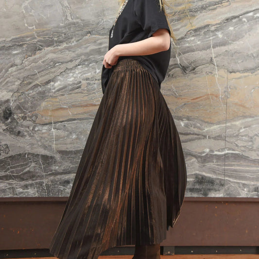FOREVER LONG SKIRT - Brown