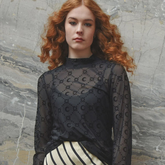 DON'T GET MESHY TOP - BLACK