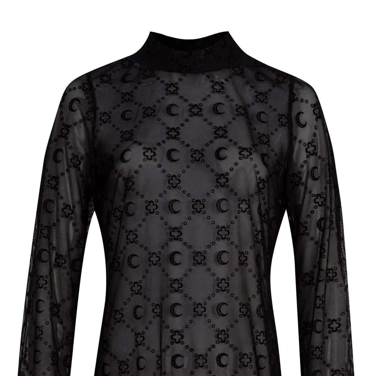 DON'T GET MESHY TOP - BLACK