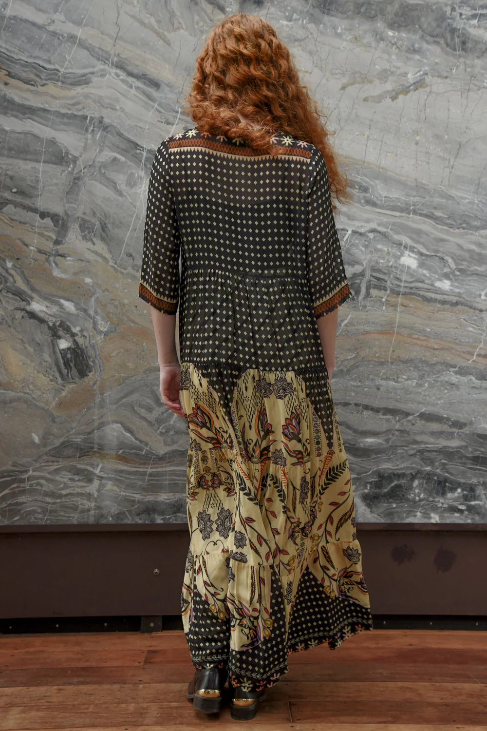 HIGH AND RISING Dress - Border Spot