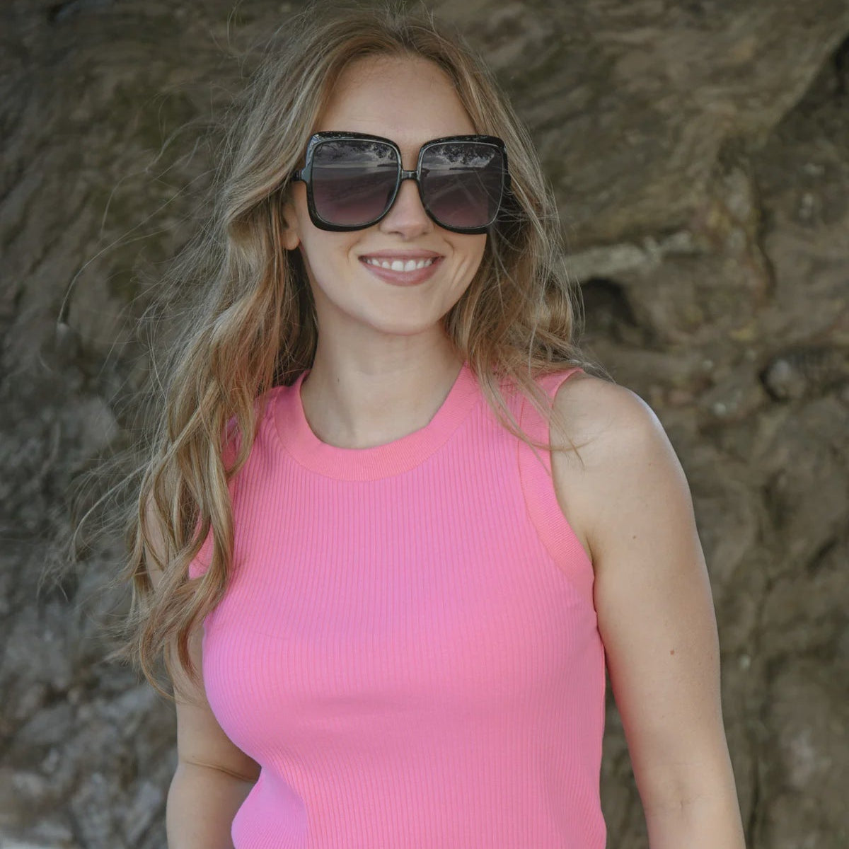 I CALL RIBS Singlet - Pink