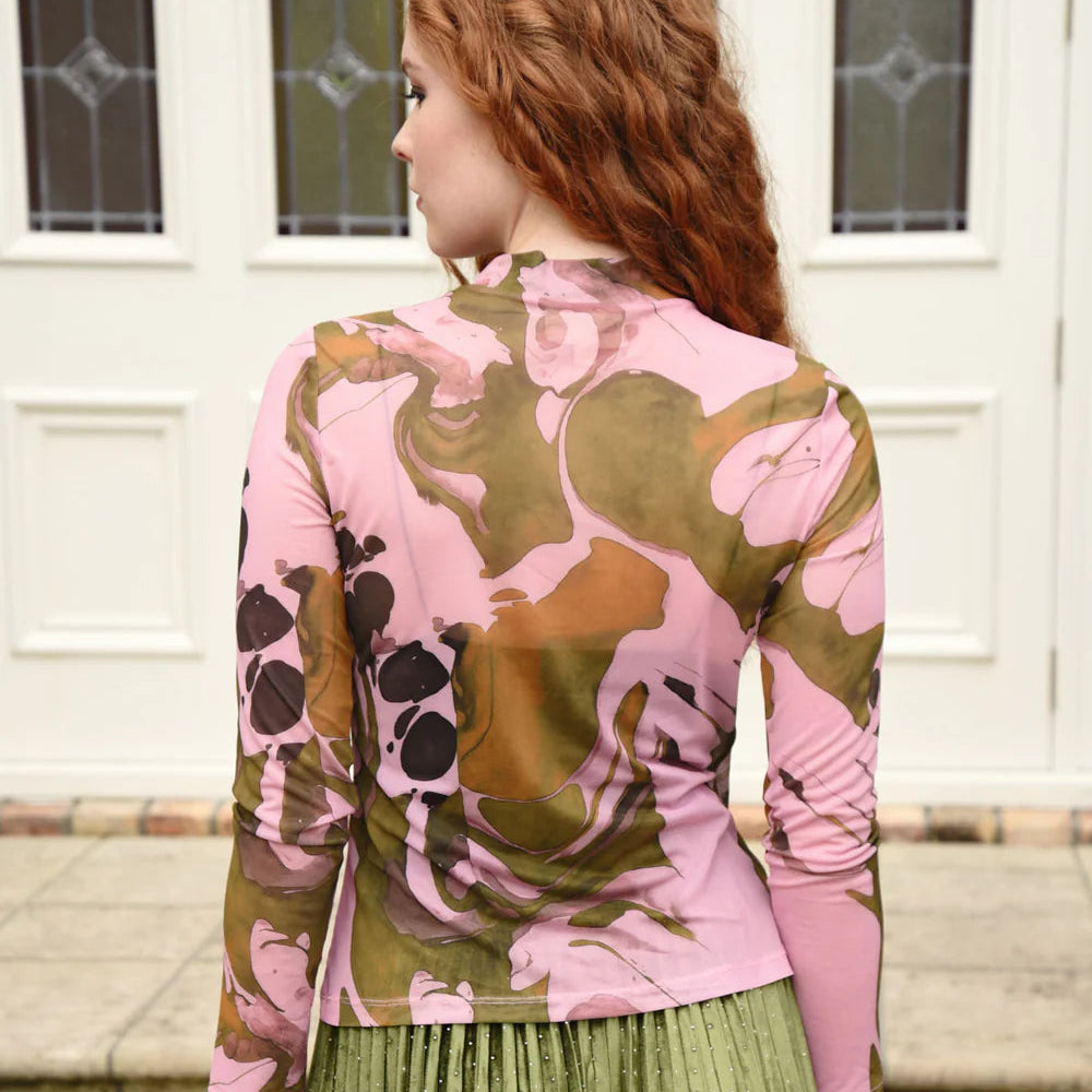 DON'T GET MESHY TOP - FIRST BLUSH