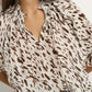 Certainty White Chocolate Animal Shirred Neck Top