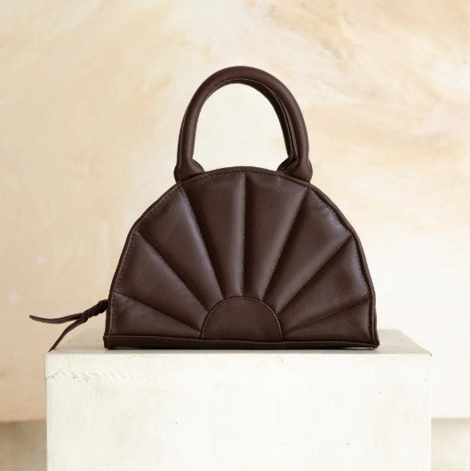 Soleil Mini Tote Bag - Chocolate