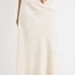 Lagos Natural Linen Blend Bias Maxi Skirt