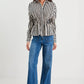 Composite Sheer Shirred Body Shirt