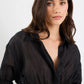 Composite Sheer Shirred Body Shirt