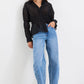 Composite Sheer Shirred Body Shirt