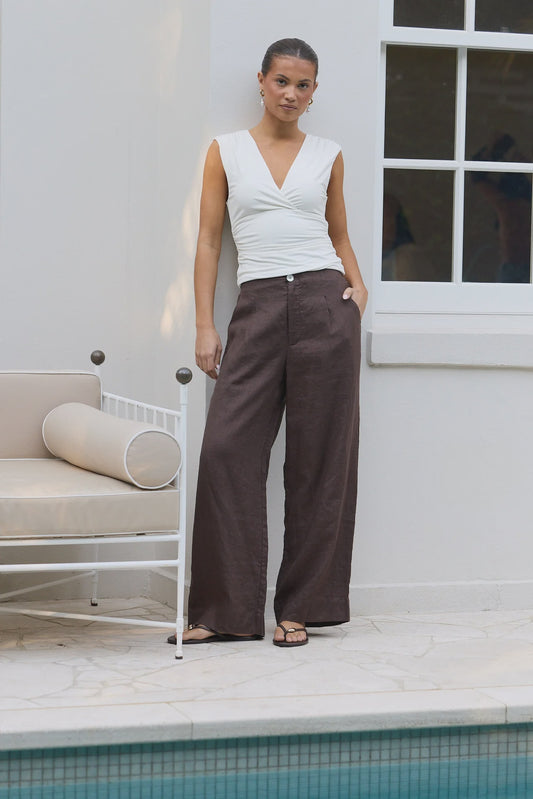 Curator Linen Wide Leg Pants