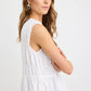 Context Ivory Linen Relaxed Sleeveless Top