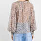 Cosmopolitan Leopard Print Crew Neck Floaty Top