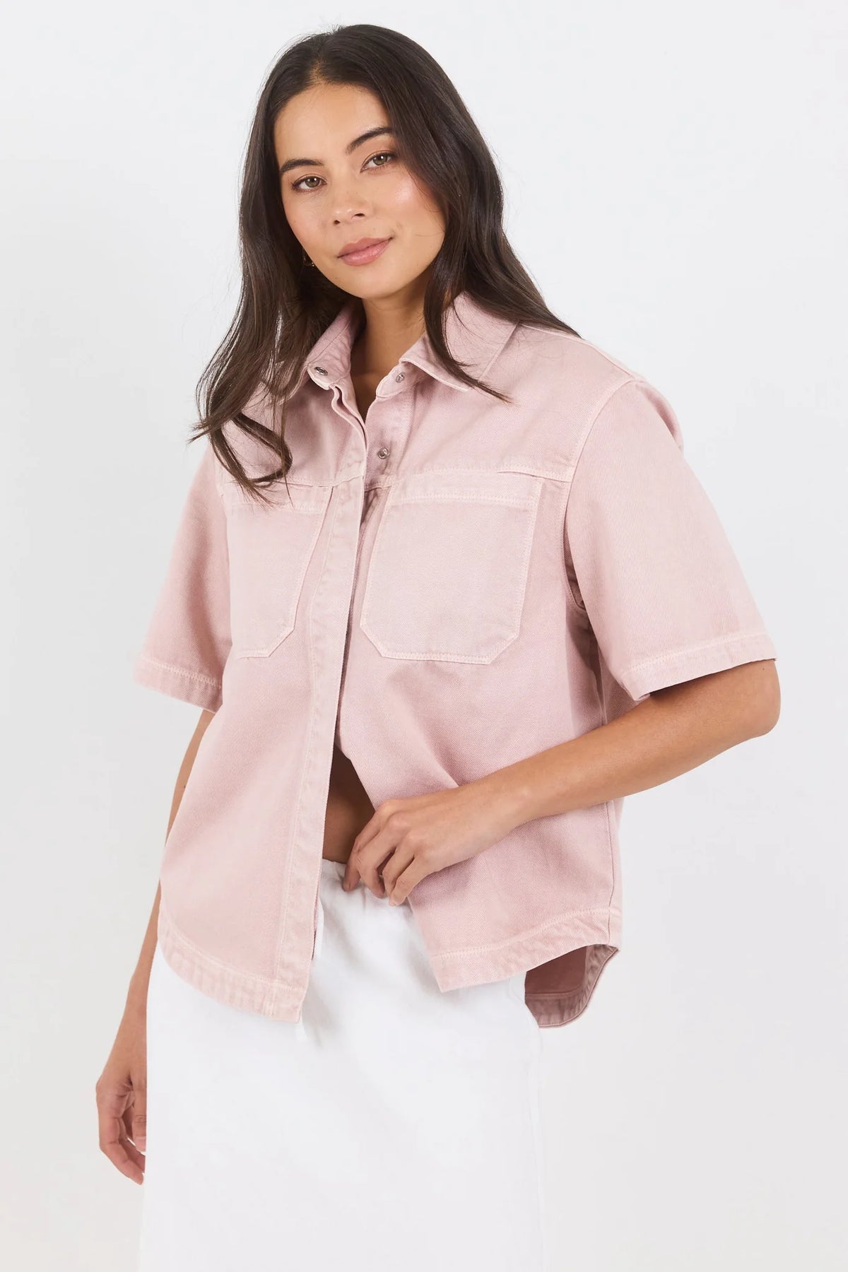 Crucial Short Sleeve Shacket