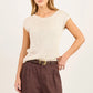 Literal Linen Pleat Front Shorts - Dark Chocolate