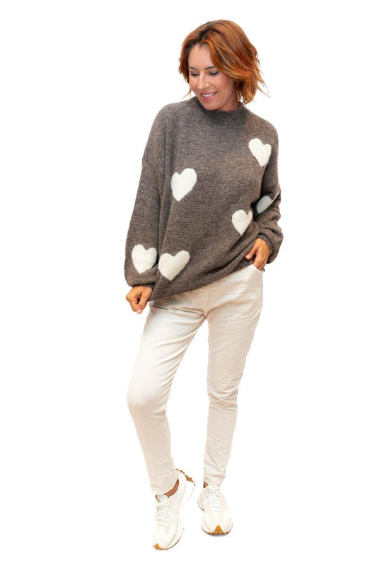 Cuore Knit Heart Motif