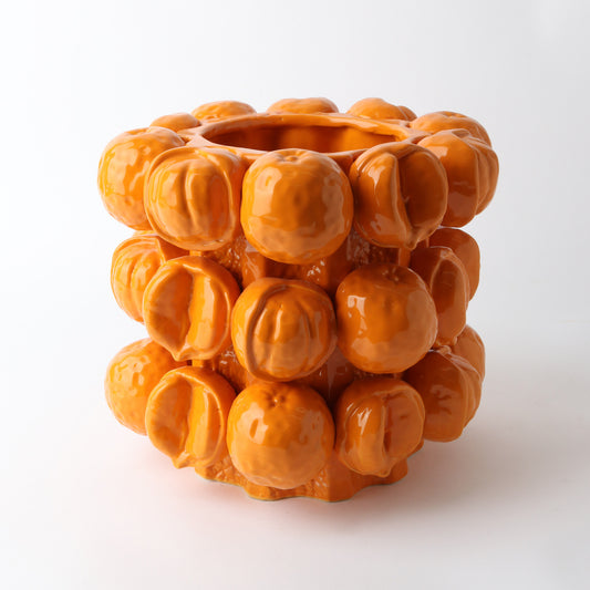 Ceramic Orange Vessel