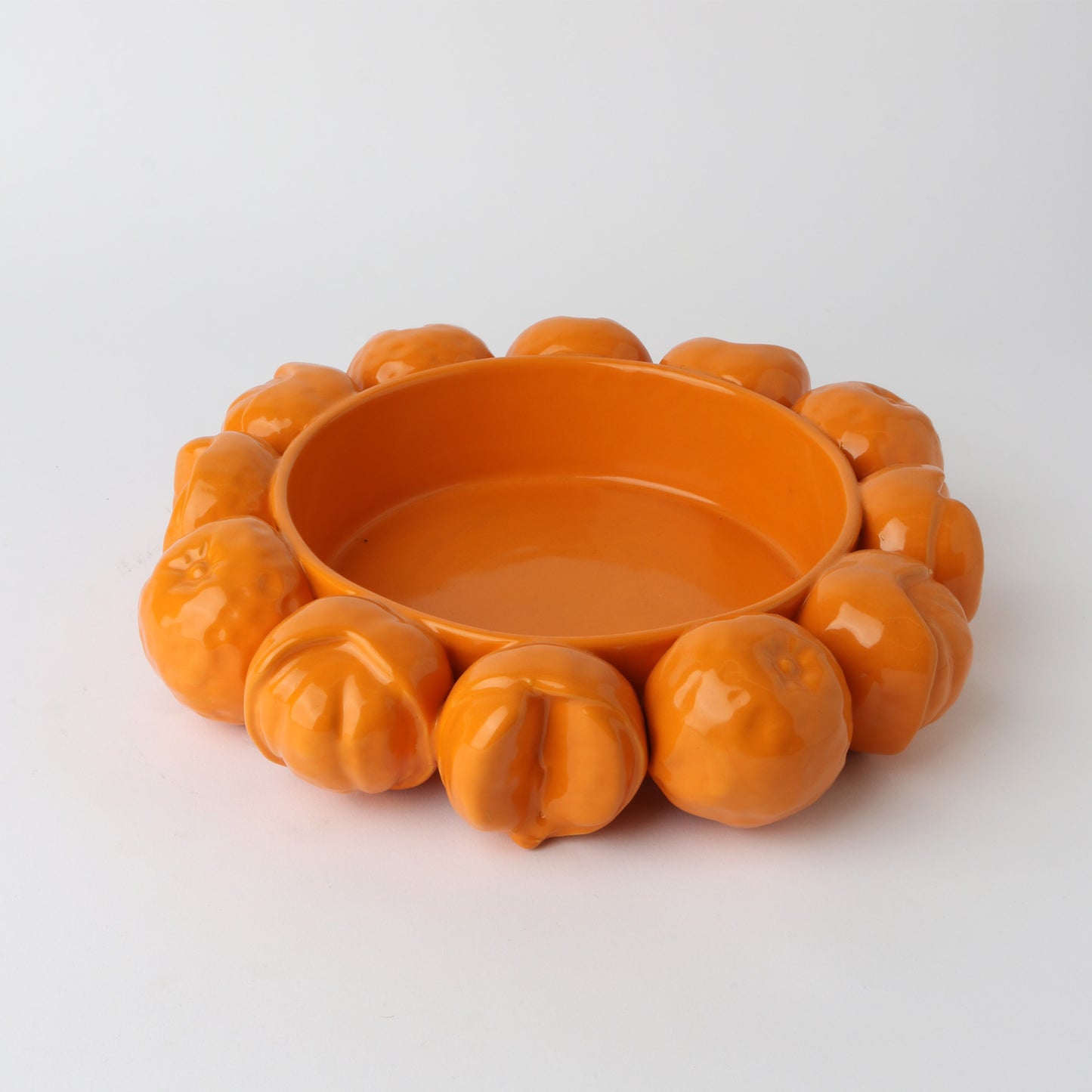 Ceramic Orange Bowl