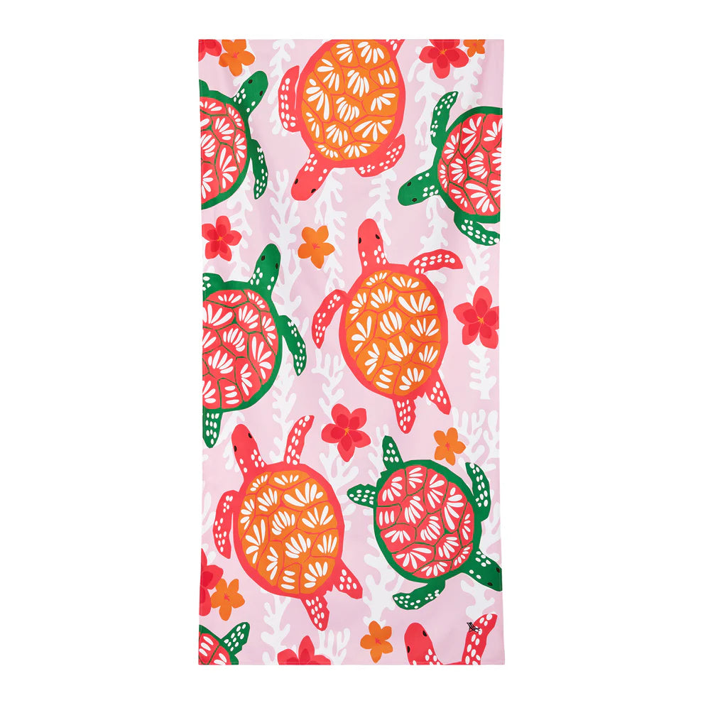 Dock & Bay Beach Towel Kids Collection - Turtley Tropical