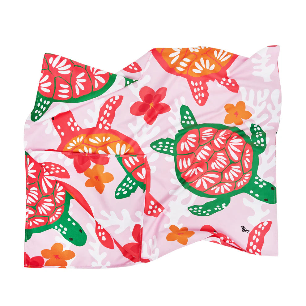 Dock & Bay Beach Towel Kids Collection - Turtley Tropical