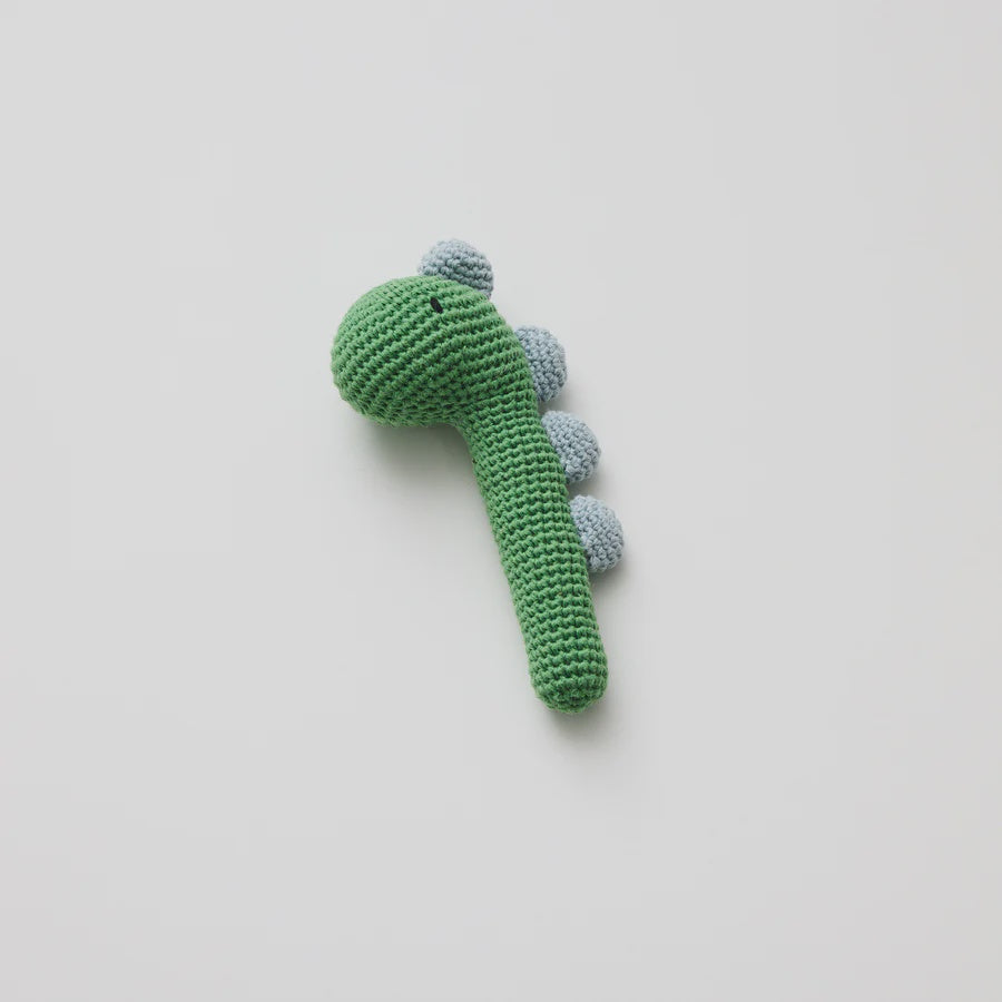 CROCHET DINOSAUR RATTLE