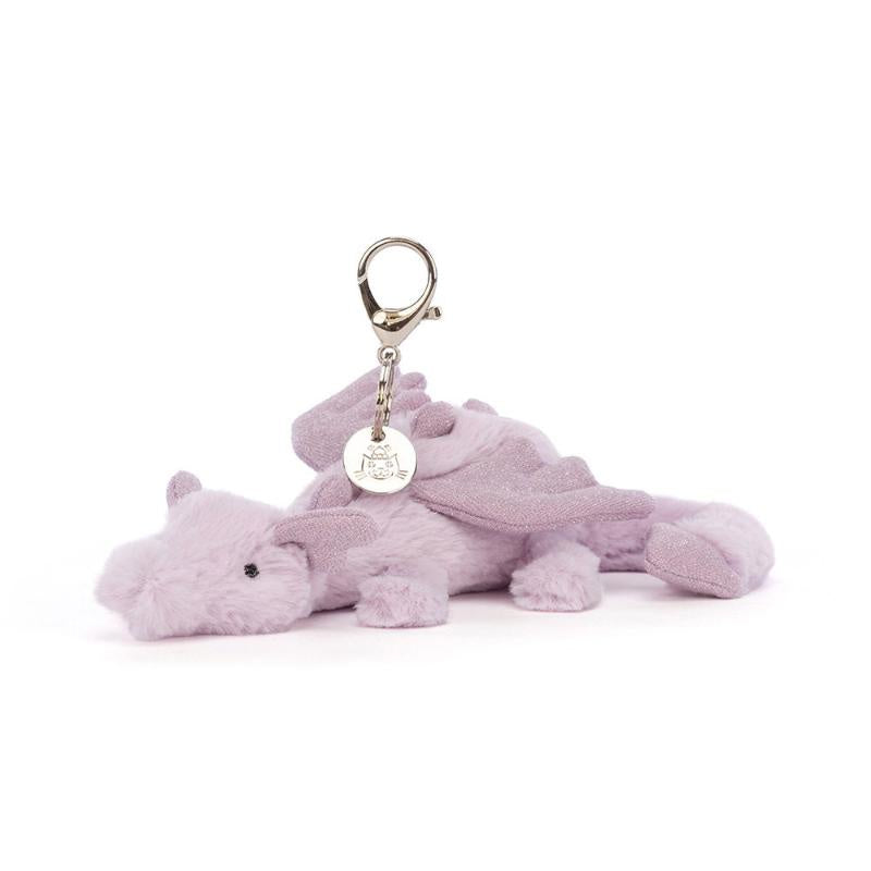 Jellycat - Dragon Bag Charm Lavender