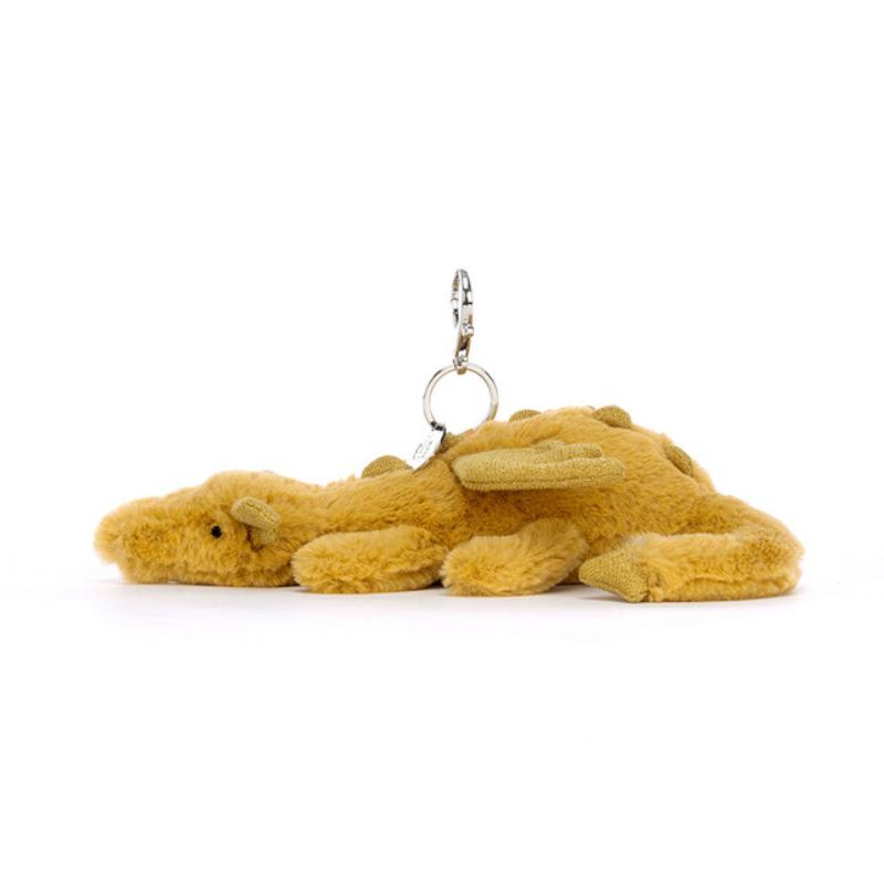 Jellycat - Dragon Bag Charm Golden