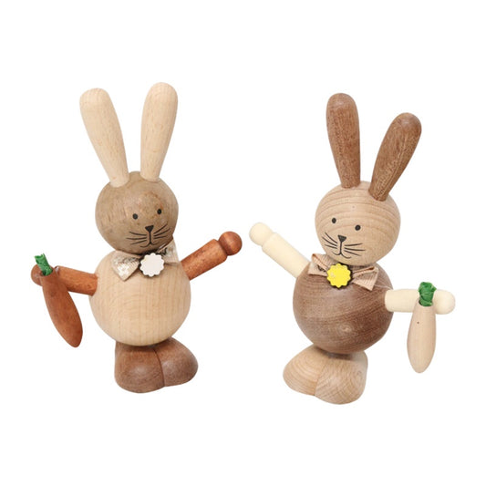 Easter Cat Carrot Bunny Standing Decoration