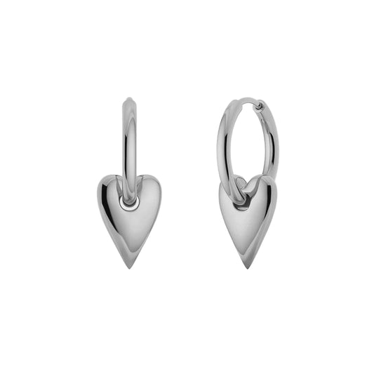Amore Hoops - Silver