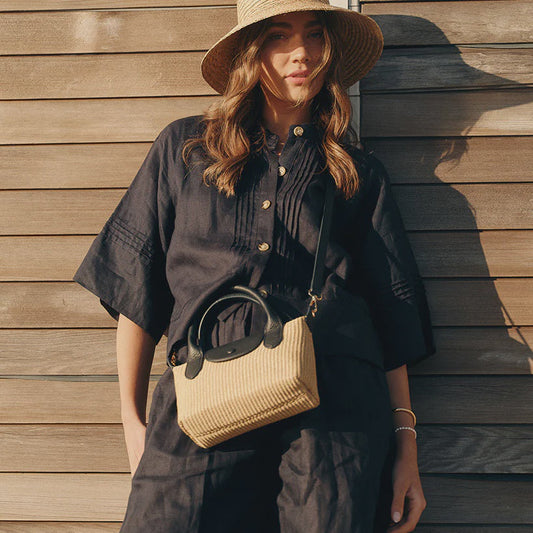 Elouise Linen Short - Navy