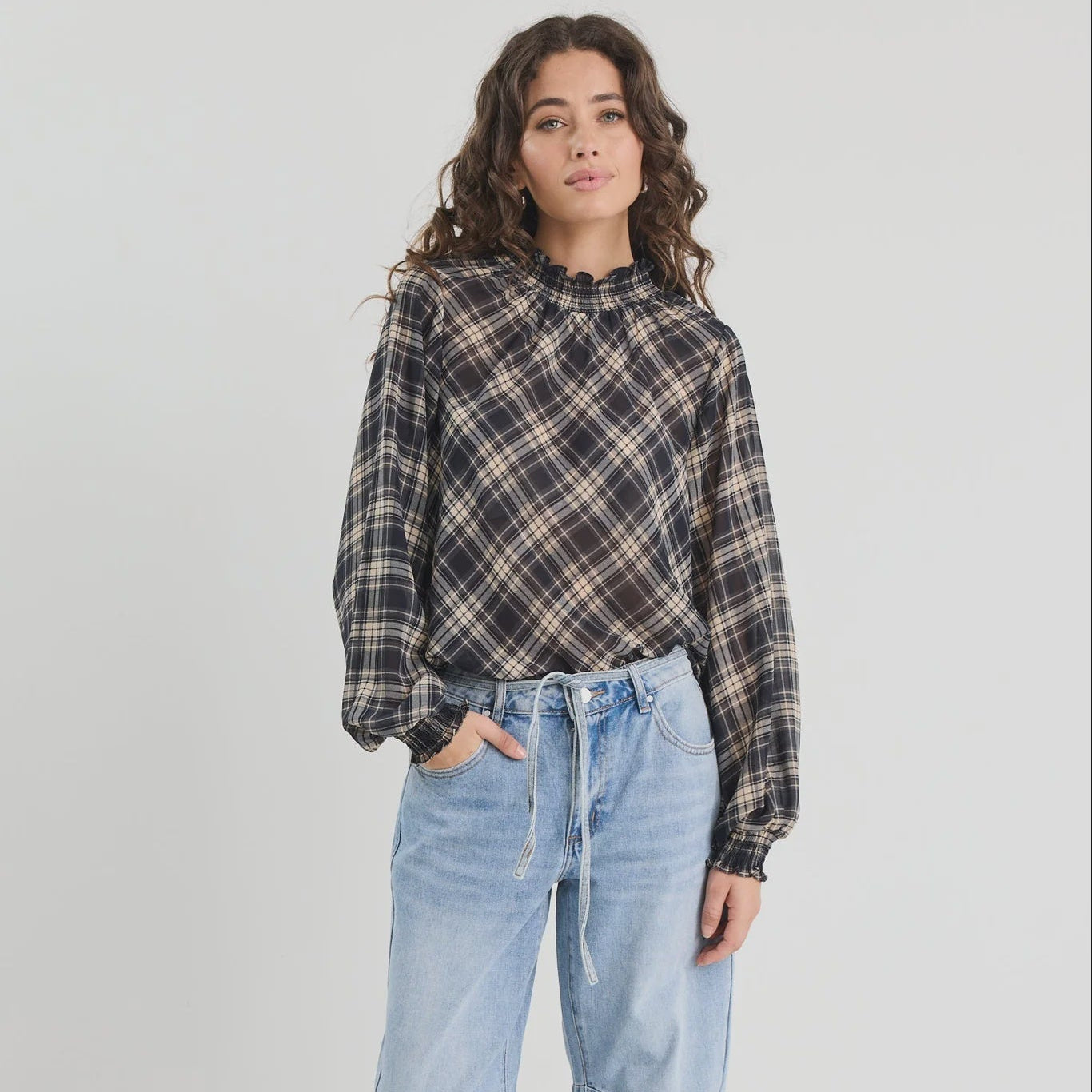 Embrace Chiffon LS Top