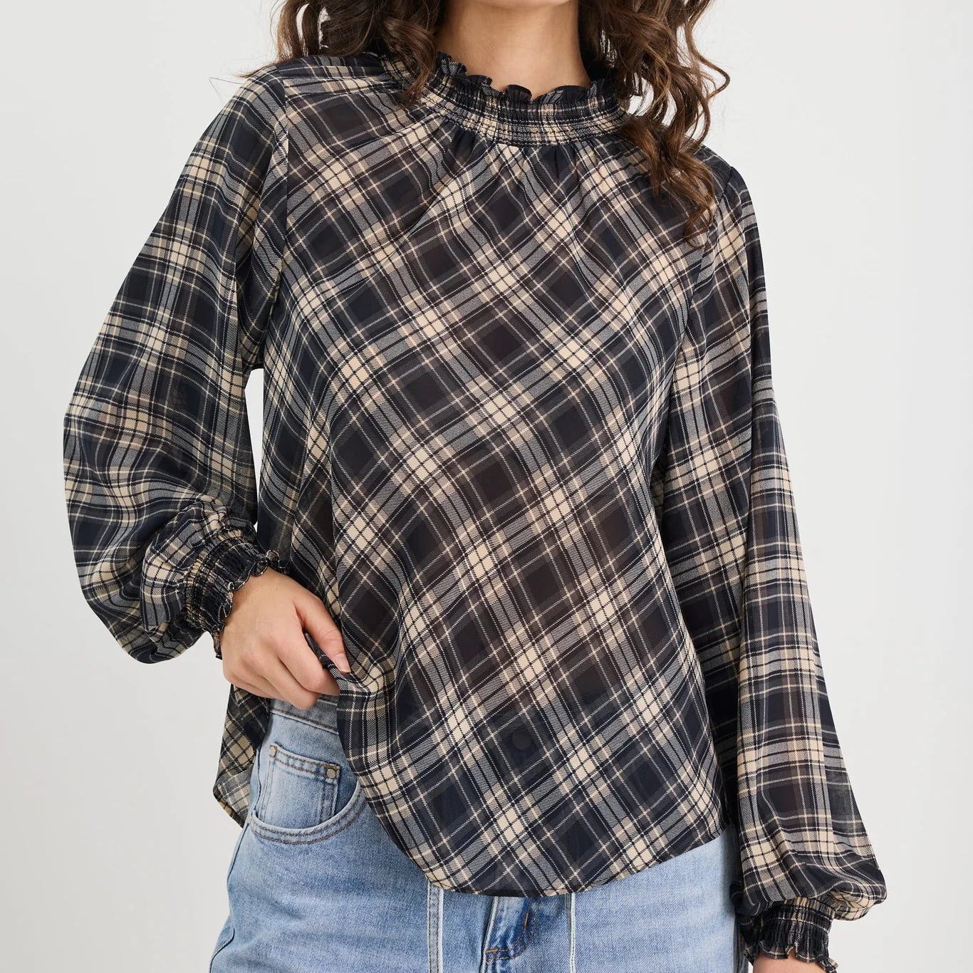 Embrace Chiffon LS Top