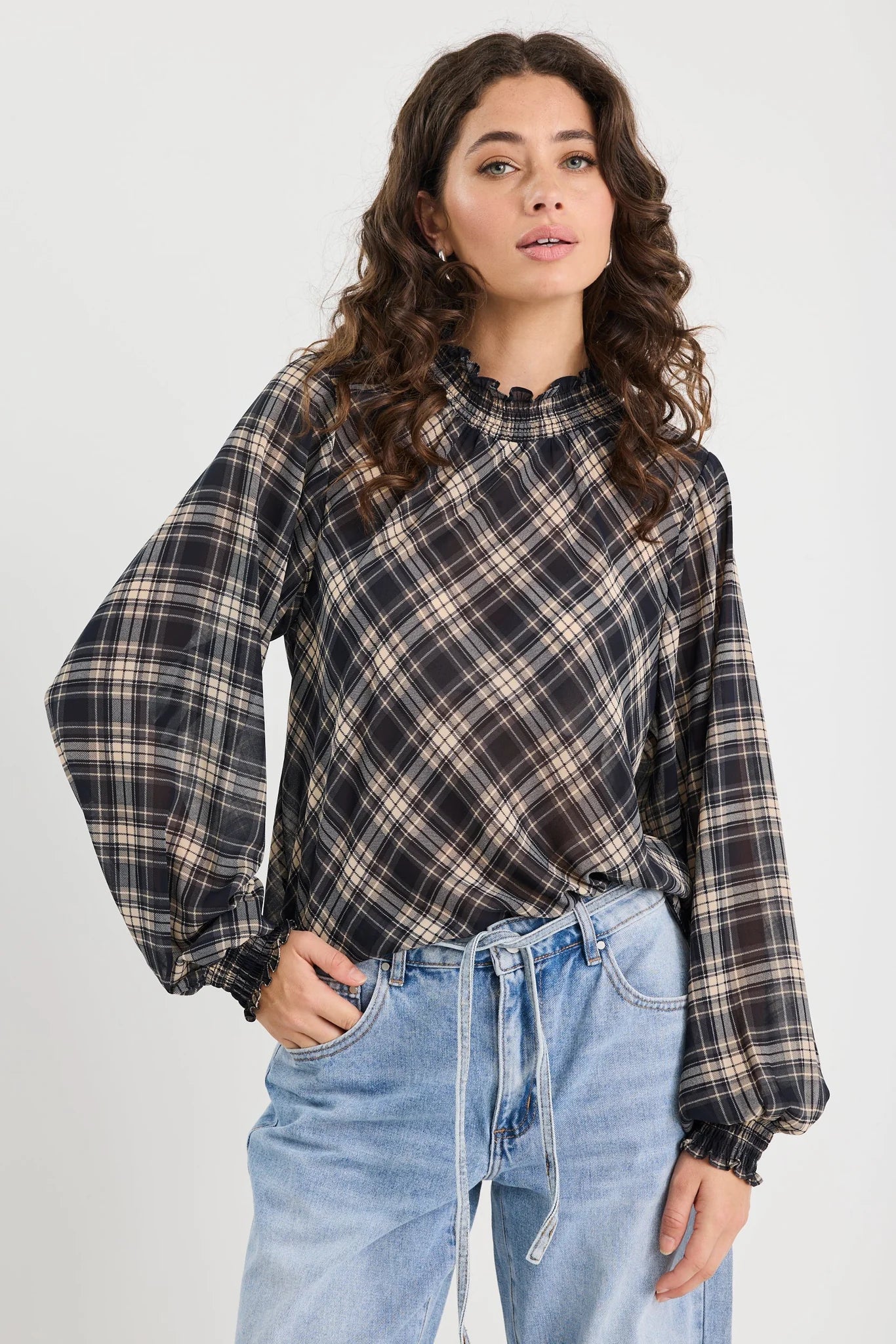 Embrace Chiffon LS Top