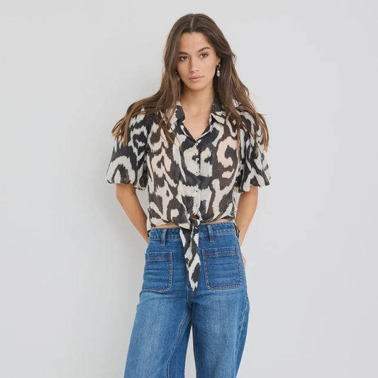 Exemption Black Zebra Shirt