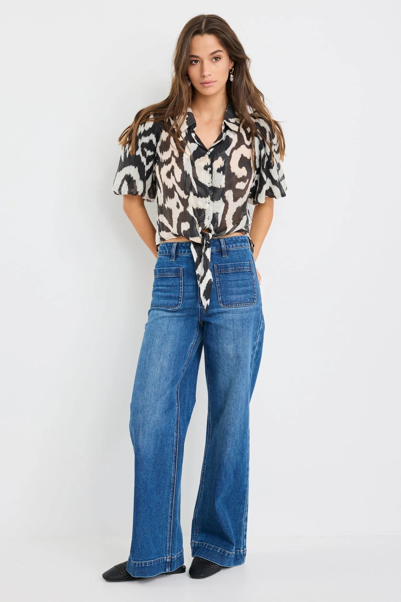 Exemption Black Zebra Shirt